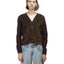 60's Corduroy Paneled Cardigan - Medium