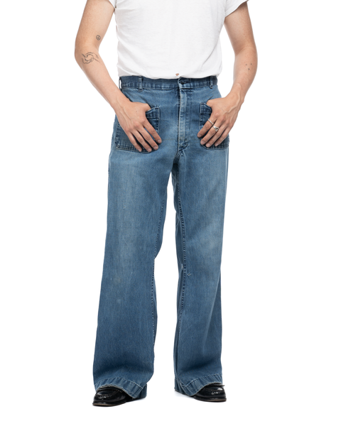 70s Sailor Dungarees - 29" x 28"