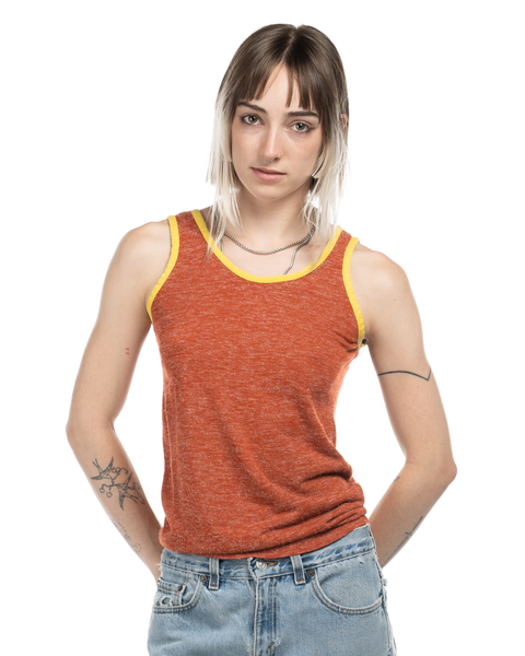 1970s Contrast Tape Tank