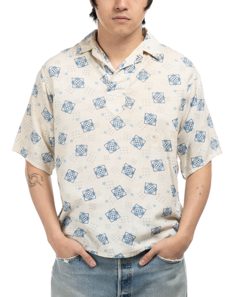 1960s Printed Pull-Over Shirt