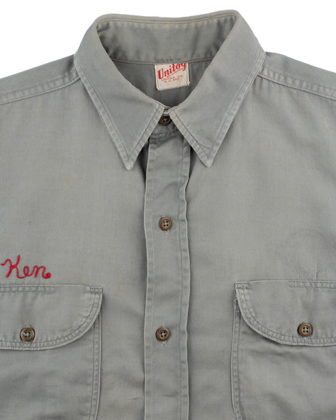 50's Chain-Stitched Work Shirt - Medium