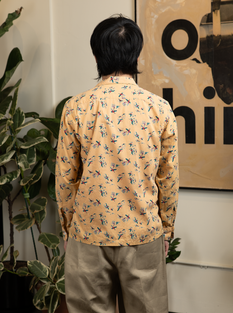 1950s Printed Loop Collar Shirt