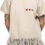 60's Fringed Sweatshirt - Small