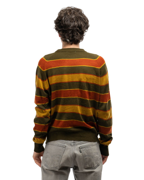 70's Striped Sweater - Large