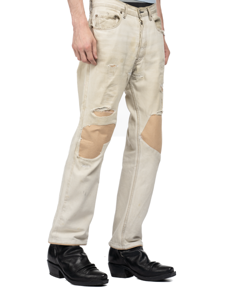 1980s Beige Repaired Levi's