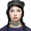 1970s Studded Biker Hat