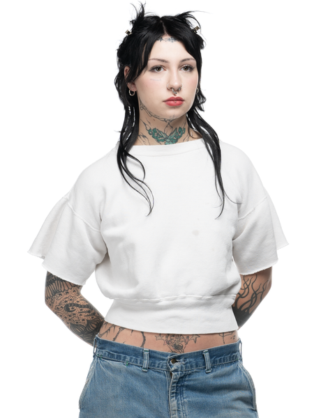 1950s Short-Sleeve Crewneck Sweatshirt