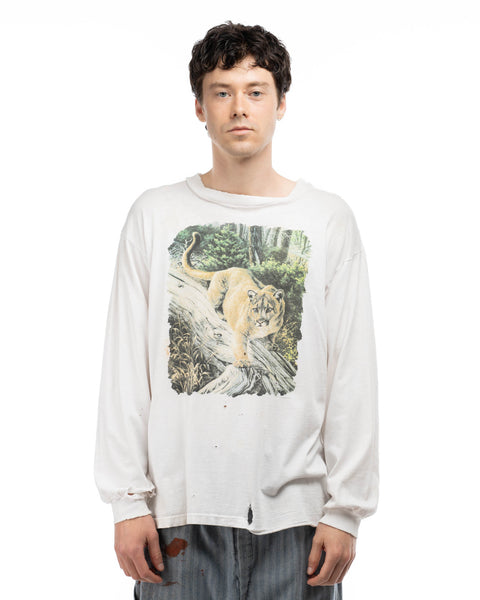 90’s Thrashed Mountain Lion Tee - XL