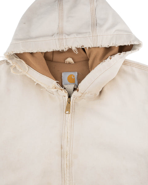 80's Thermal Lined Hooded Carhartt Jacket - Large
