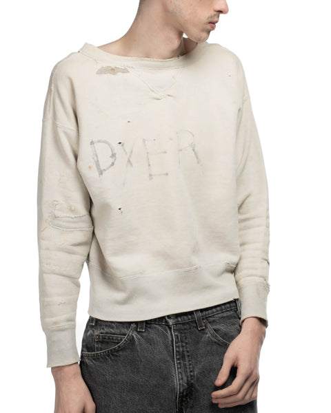 40's Repaired Double V Sweatshirt - Large