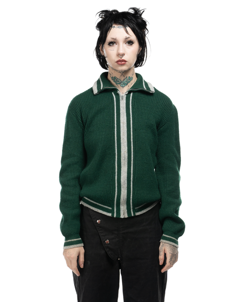 1950s Campus Zip-Cardigan