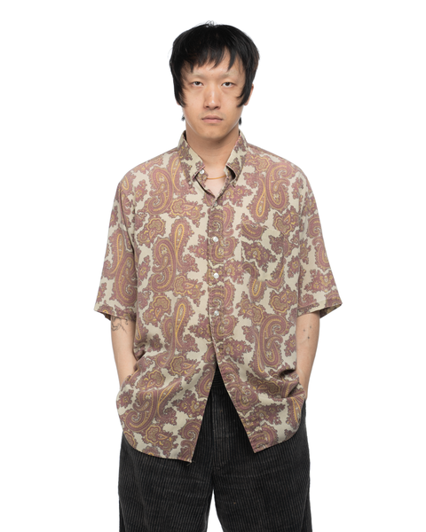 70's Paisley Oxford Shirt - XL