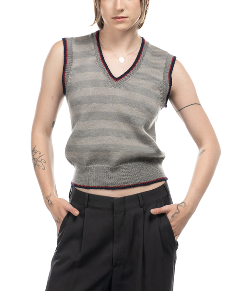 1960s Striped Sweater Vest