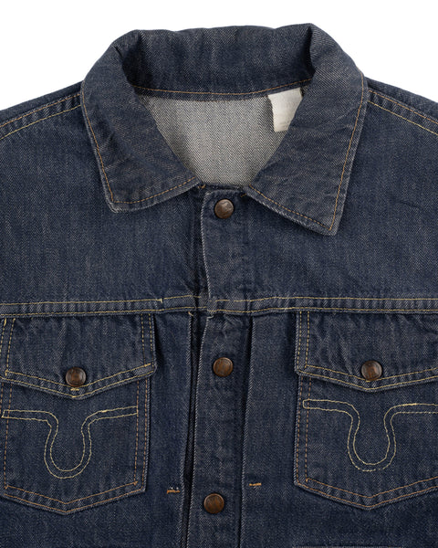 70's Big Smith Pleated Jacket - Large
