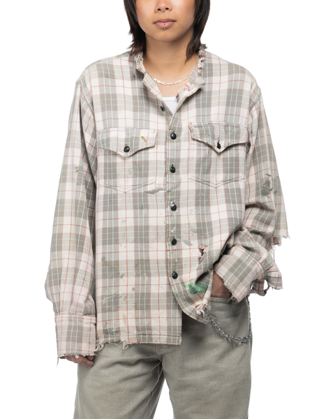 40's Thrashed Cotton Flannel - Large