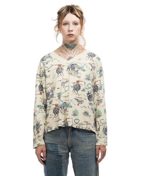 70's Cowpoke Pattern Tee - Medium