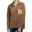 50's Corduroy Lace Up Shirt - XL