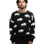 90's Buffalo Print Sweater - Medium