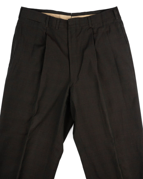 40's Iridescent Pleated Trousers - 34" x 29"