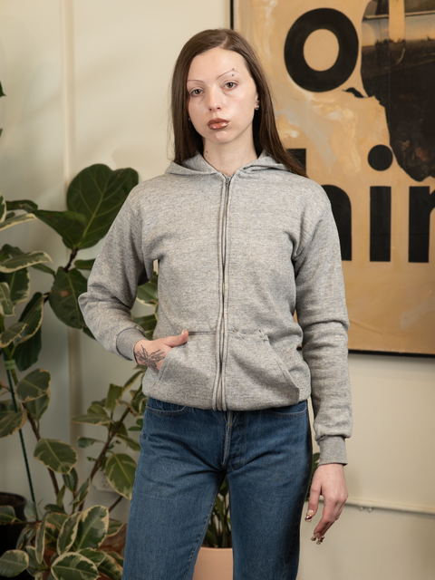 1970s Thermal Lined Zip Hoodie