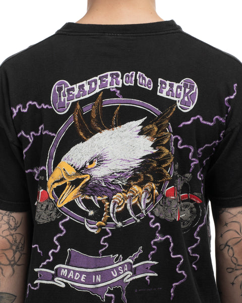 80's Leader of the Pack Moto Tee - Medium