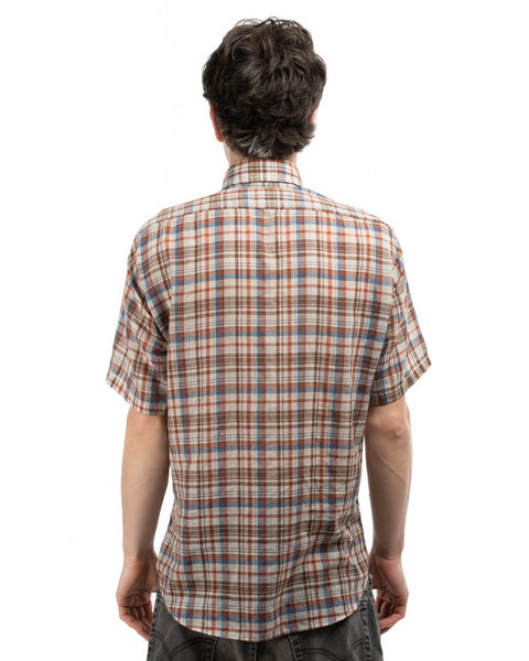 80's Levi's Plaid Button-Up - Small