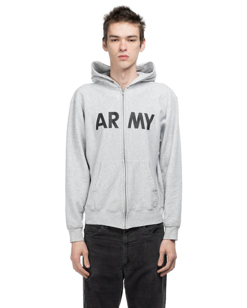 80's Champion Army Zip Hoodie - Large