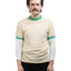 70's Mock Neck Ringer Tee - Medium