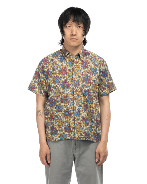 1970s Oxford Collar Paisley Shirt
