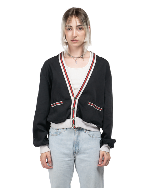 60s Corduroy Cardigan Sweatshirt - Medium