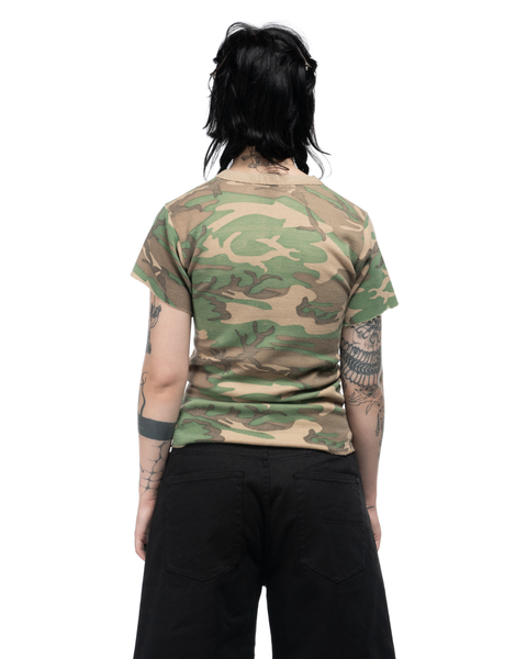 80s Camo Waffle Thermal - Small