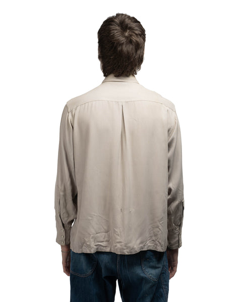 50's Asymmetrical Rayon Western Shirt - Medium