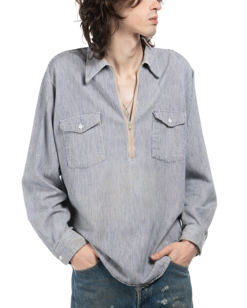 1960s Lee Hickory Work Shirt