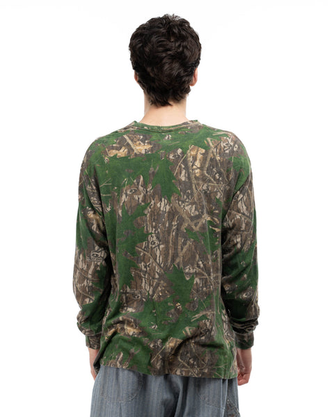 90’s Camo Long Sleeve Tee - XL