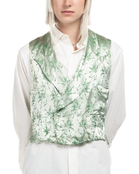 1950s Satin Embroidered Vest