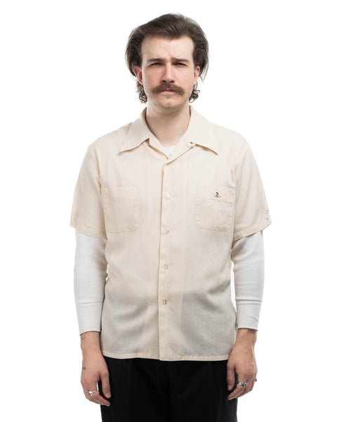 60's Dacron Loop Collar Shirt - Medium