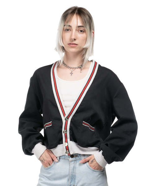 60s Corduroy Cardigan Sweatshirt - Medium