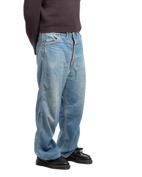 60's Cotton Flannel Lined Work Pants - 34" x 28"