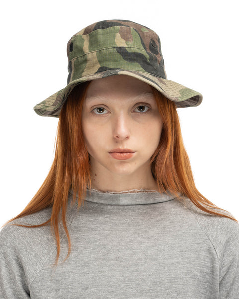 80’s Woodland Camo Bucket Hat - OS