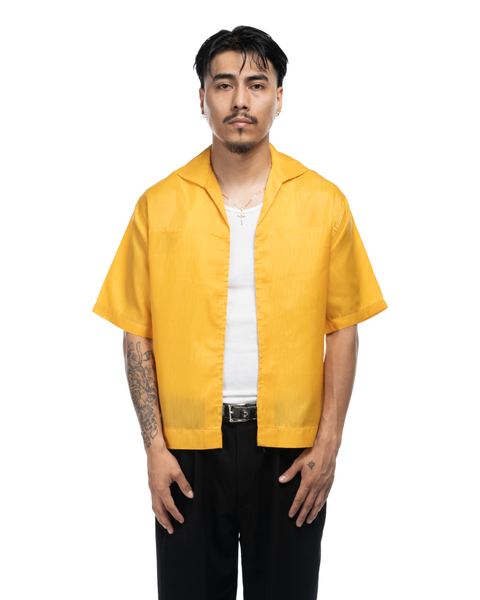 1960s Yellow Zip Uniform Shirt