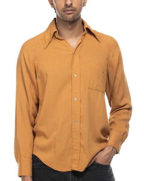 1950s Rayon Raglan-Sleeve Button-Up