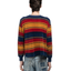70s Velvety Striped Sweatshirt - Large