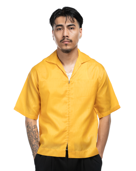 1960s Yellow Zip Uniform Shirt