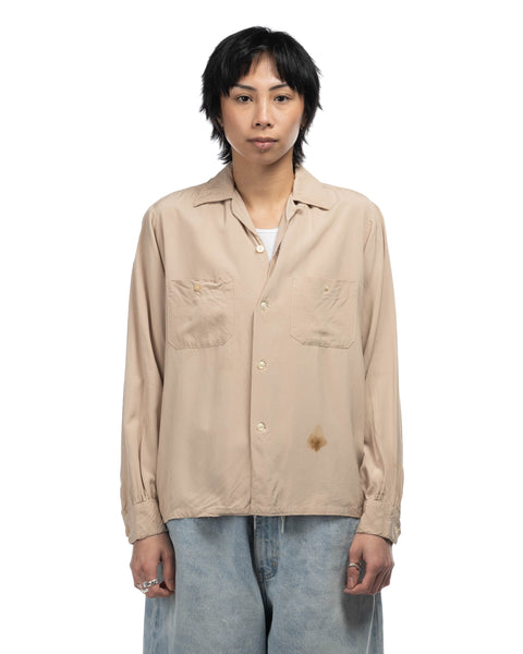 1950s Rayon Loop Collar Shirt