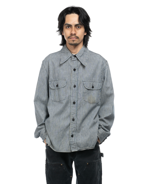 1980s Hickory Stripe CPO Shirt