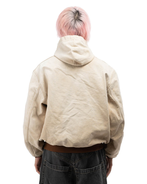 80's Thermal Lined Hooded Carhartt Jacket - Large