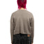 60's Cropped Hand-Knit Sweater - Medium