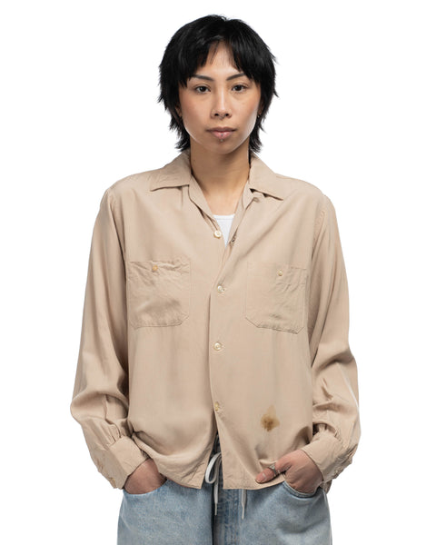 1950s Rayon Loop Collar Shirt