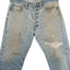 80's Thrashed Levi's 501 Redlines - 31" x 21"
