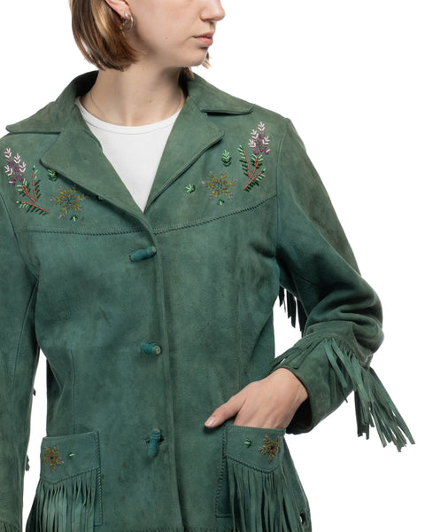 50's Beaded Western Jacket - Medium